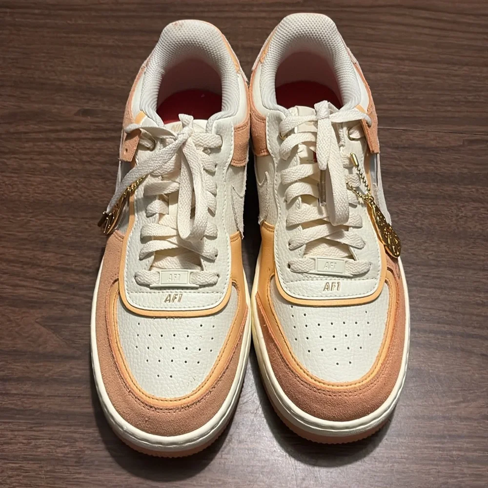 Nike Air Force Shadow Sisterhood Size 9 Cashmere Orange Chalk Shoes